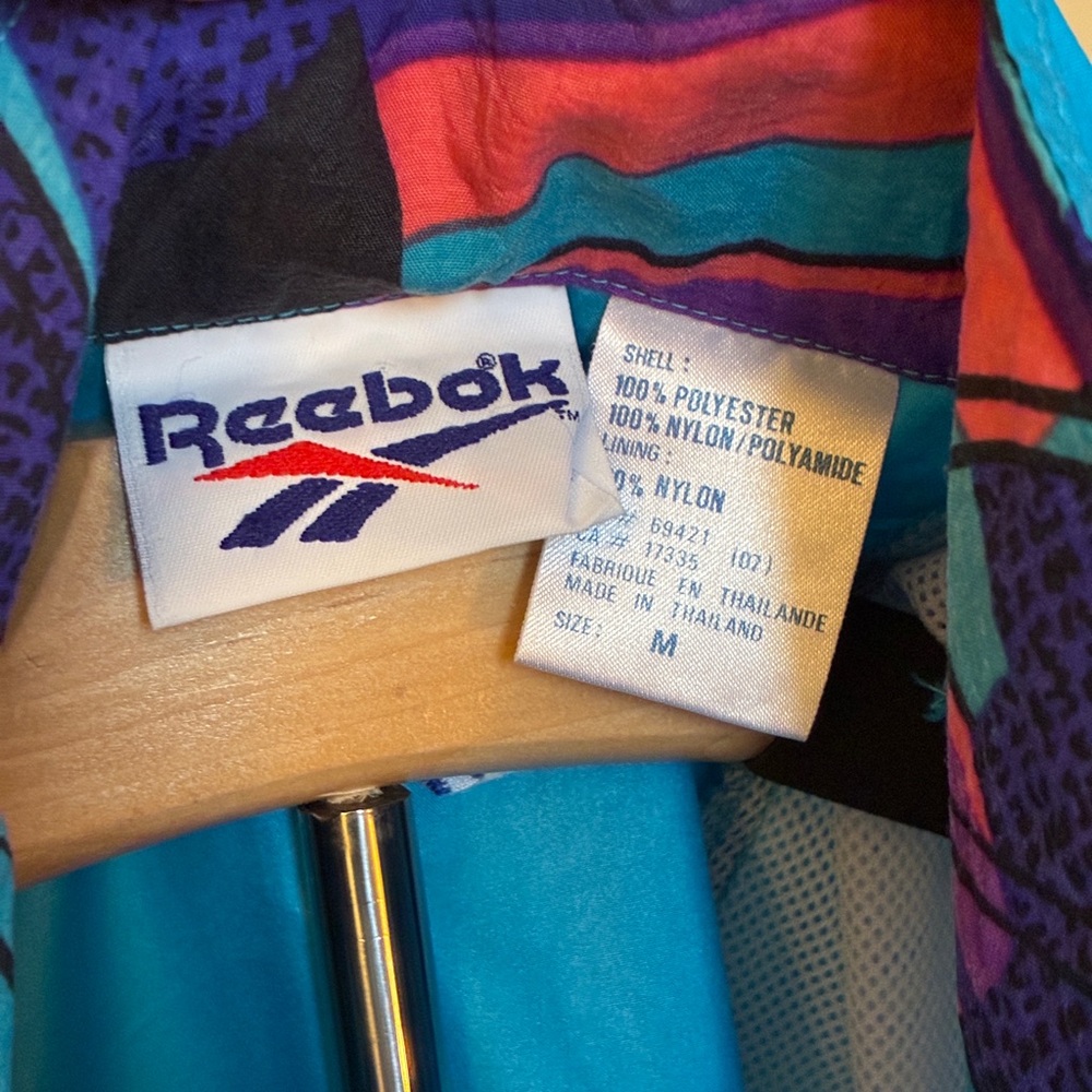 Reebok Blue and Purple Windbreaker Jacket - Picture 5 of 5